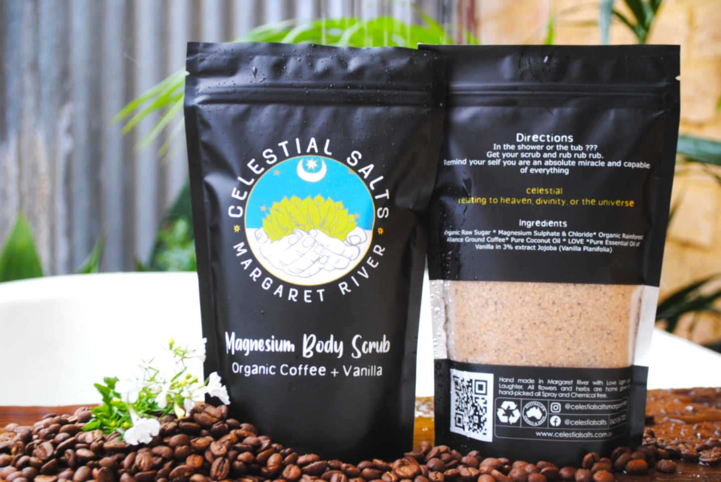 ORGANIC COFFEE AND VANILLA BODY SCRUB