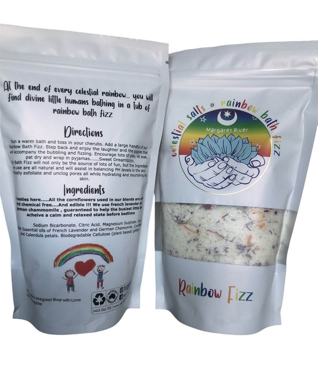 BATH BOMB POWDER RAINBOW FIZZ