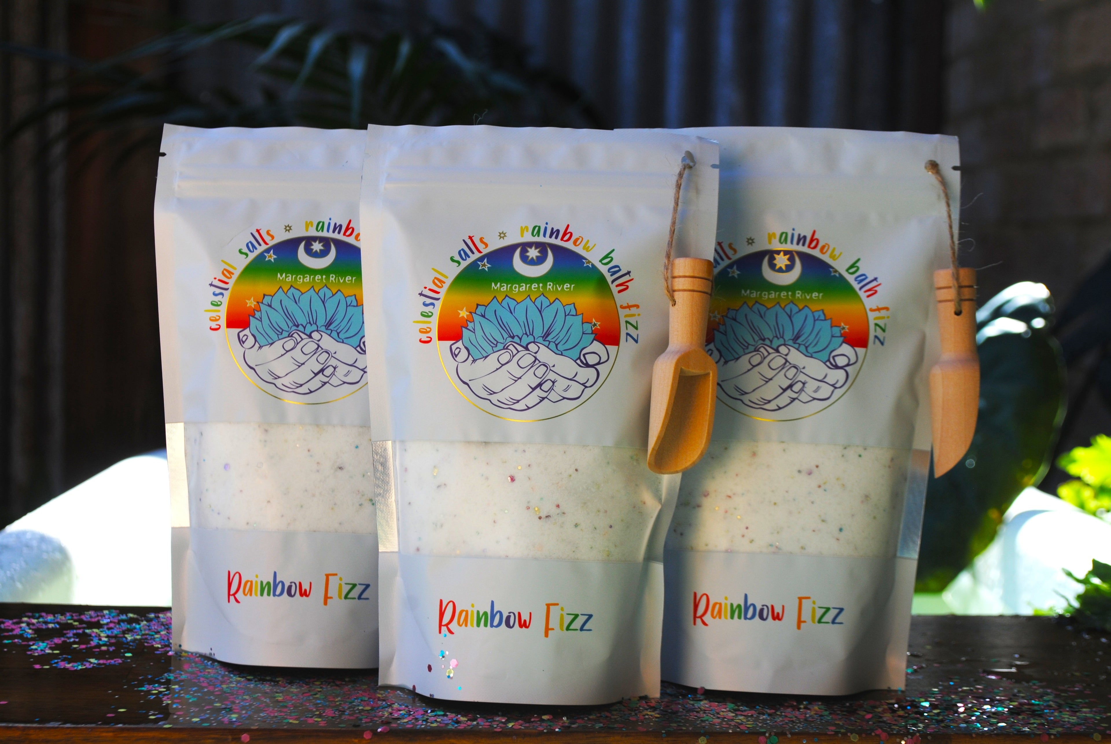 BATH  BOMB POWDER RAINBOW FIZZ