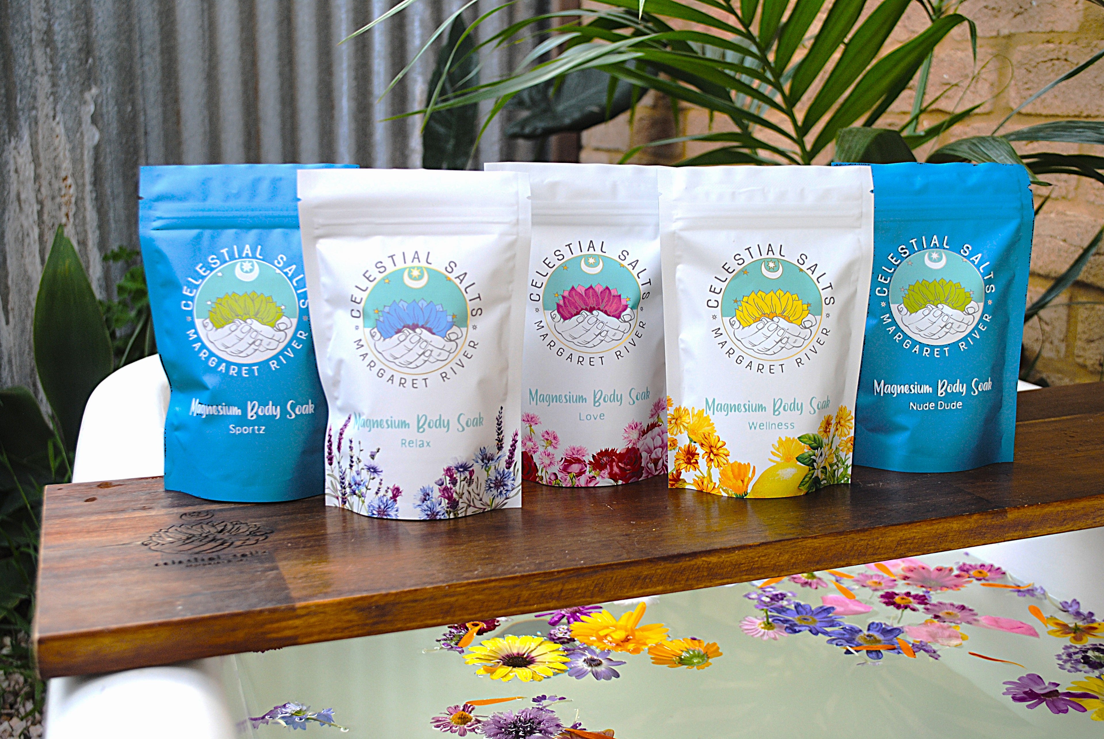 CELESTIAL SALTS   MAGNESIUM  BODY SOAK  BATH SALTS