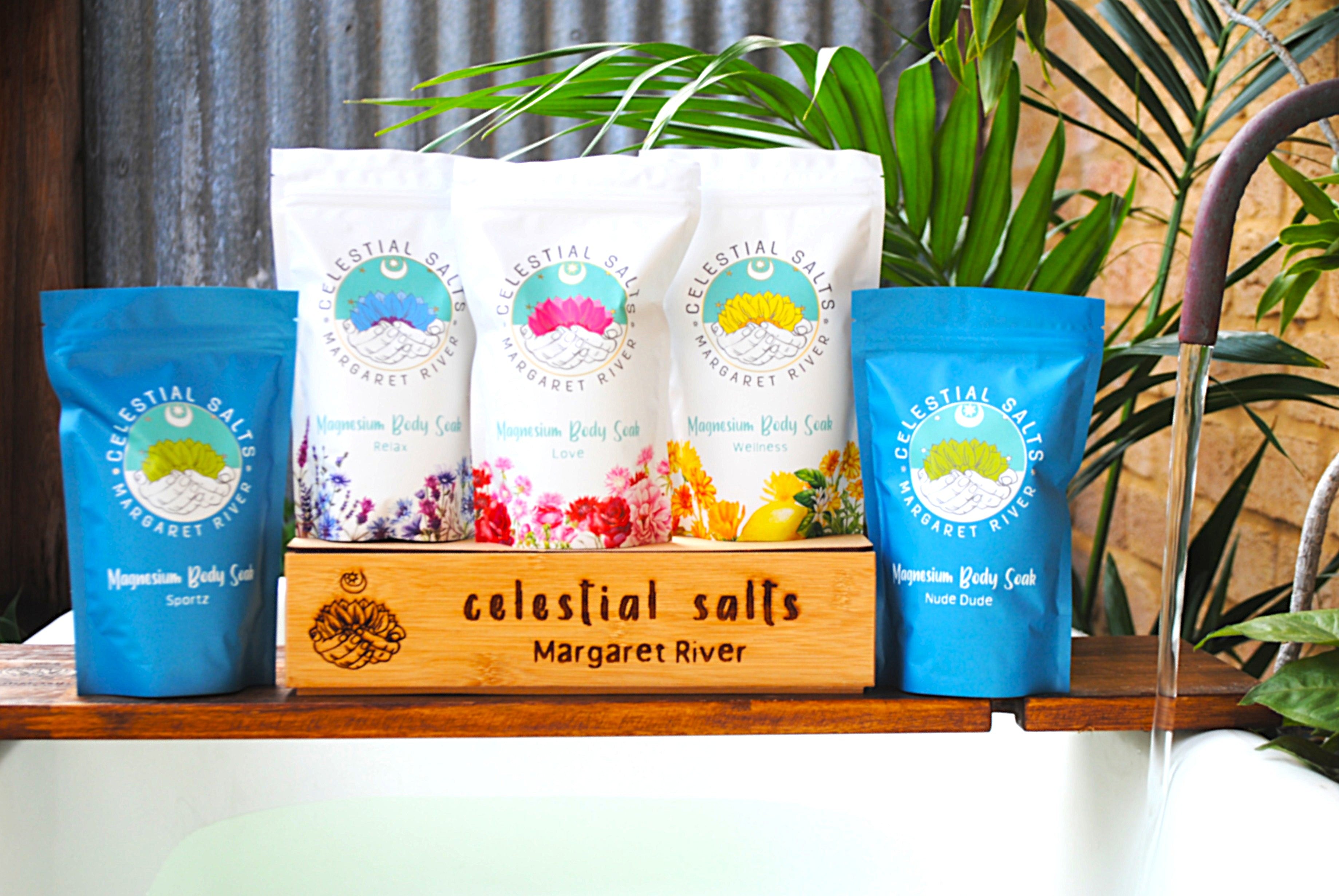 CELESTIAL SALTS   MAGNESIUM  BODY SOAK  BATH SALTS
